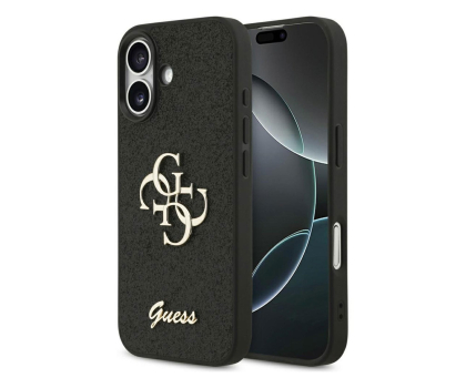 Etui do telefonów GUESS 4G Strap 4G Classic Logo do iPhone 17 czarny